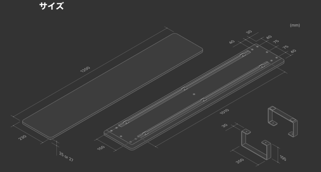 dashboard size